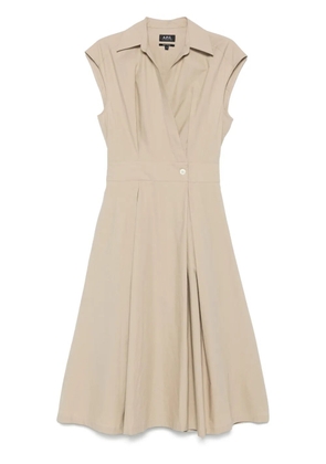 A.P.C. Athena midi dress - Neutrals
