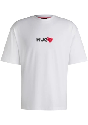 HUGO logo-print T-shirt - White