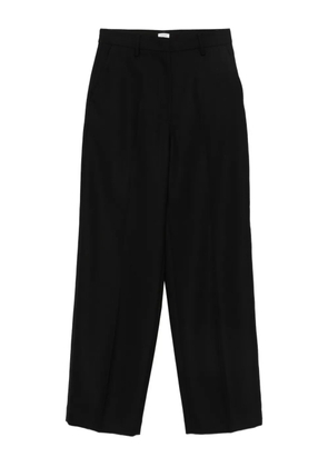 Covert pressed-crease trousers - Black