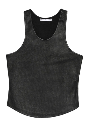 Alexander Wang ribbed tank top - Black