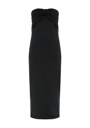 Chloé bow-detailed midi dress - Black