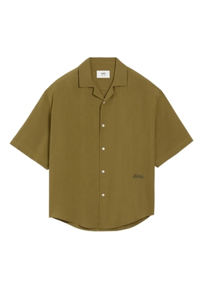 AMI Paris round-hem short-sleeve shirt - Green