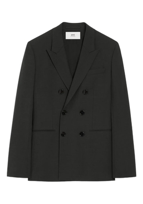 AMI Paris double-breasted wool jacket - Black