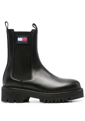 Tommy Jeans Urban 50mm leather boots - Black