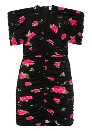 Magda Butrym V-neck ruched dress - Black