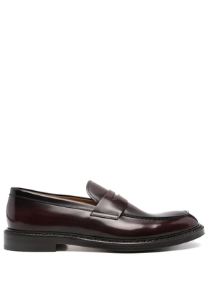 Doucal's Horse Penny loafers - Red