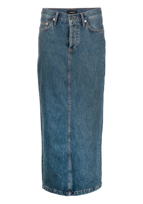 WARDROBE.NYC Denim Column maxi skirt - Blue