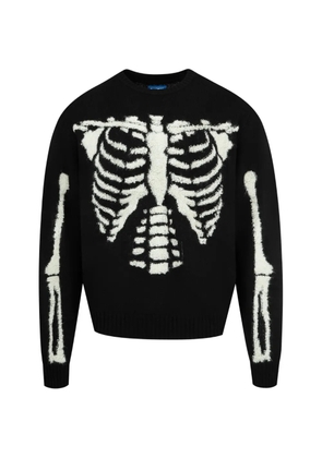 MARKET intarsia skelly sweater - Black