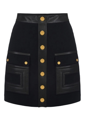 Elisabetta Franchi button-embellished mini skirt - Black