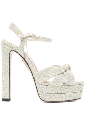 Aquazzura 130mm Nina sandals - Silver