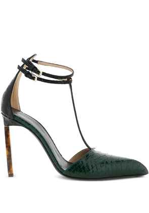 TOM FORD 105mm T-strap pumps - Green
