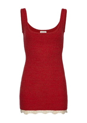 Magda Butrym ribbed-knit minidress - Red