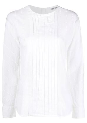 Giorgio Armani Pre-Owned 1970s pleated button-up shirt - White