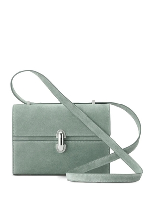 Savette Symmetry 19 clasp-fastening suede cross body bag - Green