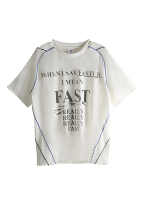 PUMA Nine To Five graphic-print panelled T-shirt - White