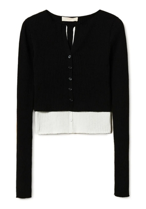 TWINSET ribbed cardigan - Black
