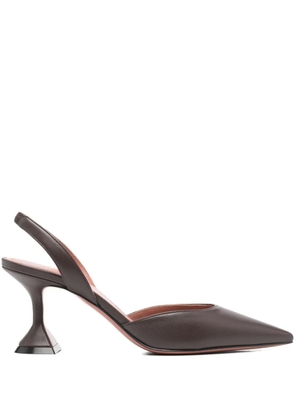 Amina Muaddi 70mm Holli pumps - Brown