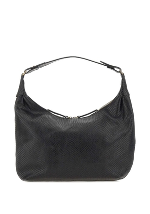 Mandelli Croissant leather shoulder bag - Black