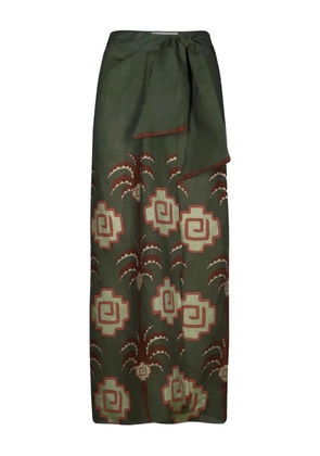 Johanna Ortiz Amazon Echoes skirt - Green
