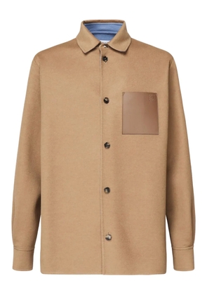 LOEWE patch-pocket shirt jacket - Brown
