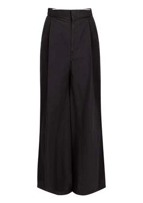 Maison Margiela four-stitch logo palazzo trousers - Black