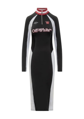 Off-White Serena long-sleeve zip dress - Black