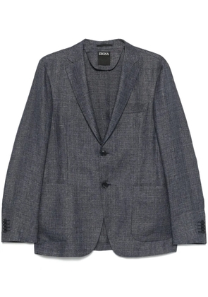 Zegna single-breasted blazer - Blue