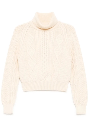 CHANEL Pre-Owned 1996 roll-neck jumper - White