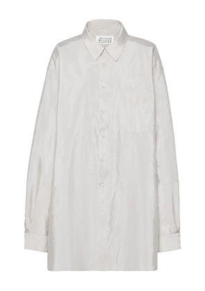 Maison Margiela long-sleeved pocket shirt - White