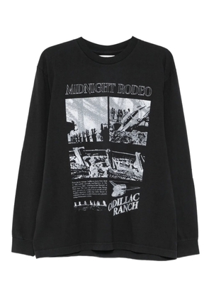 MIDNIGHT RODEO graphic long-sleeve T-shirt - Black