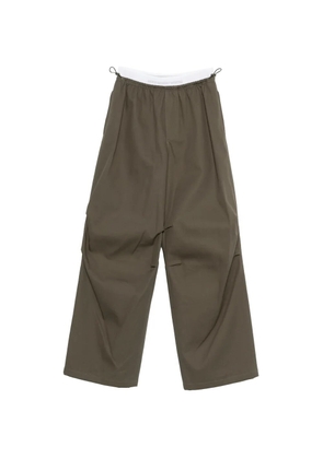 Alexander Wang logo-waistband trousers - Green