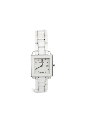 Fendi Pre-Owned Quadro 30mm watch - White