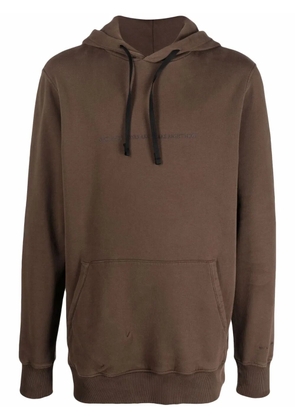 1017 ALYX 9SM painterly-print long-sleeved hoodie - Brown