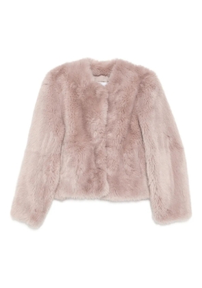 STAND STUDIO Halle collarless jacket - Pink