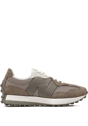 New Balance 327 suede-panelled sneakers - Brown