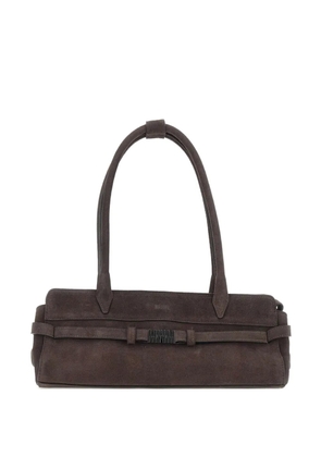 Mandelli Gina logo-embellishment shoulder bag - Brown