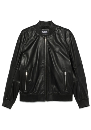 Karl Lagerfeld leather jacket - Black
