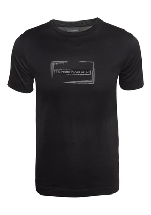 Emporio Armani Pre-Owned logo-print T-shirt - Black