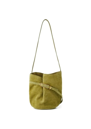 Liffner buckle calf suede bucket bag - Green