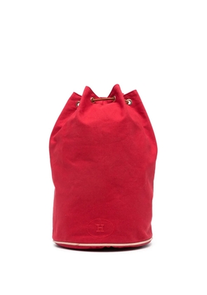 Hermès Pre-Owned 1990 pre-owned Matelot-Marin cotton backpack - Red