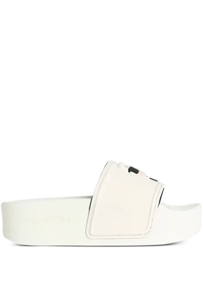 Karl Lagerfeld Ikon Kondo pool slides - White