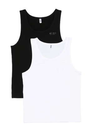 Moschino logo-print tank top (pack of two) - Black