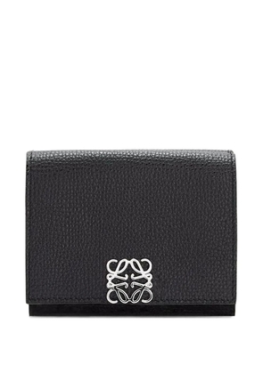 LOEWE anagram calfskin trifold wallet - Black