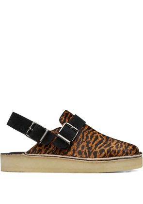 Clarks Originals Trek 'Tortoiseshell' mules - Brown