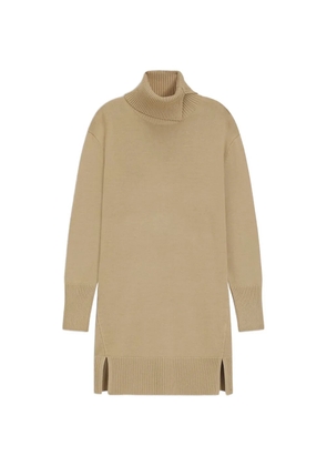 BOSS roll-neck mini dress - Neutrals