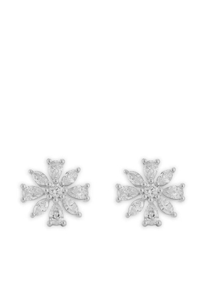 Dana Rebecca Designs 14K white gold Alexa Jordyn diamond stud earrings - Silver