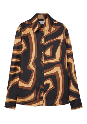 PUCCI labirinto-print silk shirt - Black