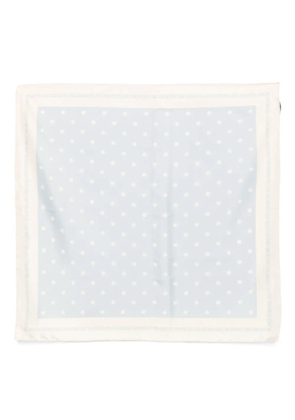 Valentino Garavani polka-dot silk scarf - Blue