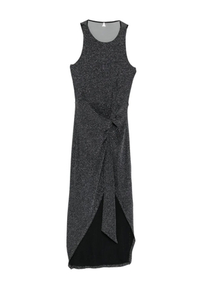 Patrizia Pepe draped midi dress - Black