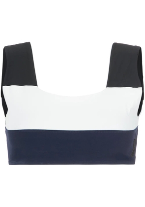 Gloria Coelho striped bikini top - Black